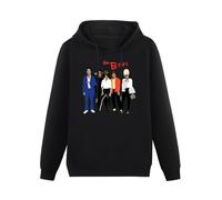 ExbeRt The B-52'S Rock Band Tour Logo Hoodies Long Sleeve Pullover Loose Hoody Men Sweatershirt Size L Black