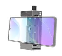 EXBERT Tripod with Metal Phone Clamp, Adjustable Metal Clamp Holder for Mobile Phone, for Phone Video Recording