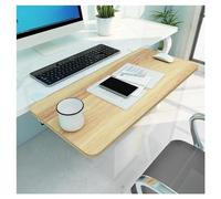 Exble Desk Shelf for Mouse & Keyboard Adjustable Width & Length 90° Folding Design No Drilling Required Available in Black White Pink - Esteone