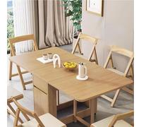 Exble Folding Dining Table Set Multifunctal le Kitchen Table with Sto Der & 6 Chairs Space Saving Drop Leaf Design for Smals Perfect for Dining Room & Kitchen