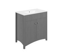Exbury Grey Ash Freestanding Vanity Unit & Basin Set (W)810mm (H)835mm