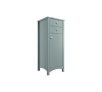 Exbury Tall Seagreen Ash Woodgrain Effect Single Freestanding Bathroom Cabinet With 2 Drawers (H)118Cm (W)46.5Cm