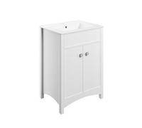 Exbury White Ash Freestanding Vanity Unit & Basin Set (W)610mm (H)835mm