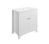 Exbury White Ash Freestanding Vanity Unit & Basin Set (W)810mm (H)835mm