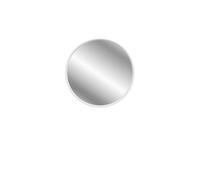 Exbury White Ash Round Wall-Mounted Bathroom Mirror (H)55Cm (W)55Cm