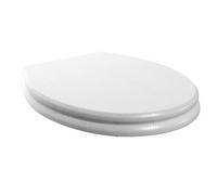 Exbury White Ash Standard Soft Close Wooden Toilet Seat