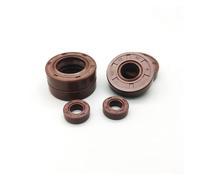 EXBWXNIL 1pcs Inner Diameter 11-15Mm Brown FKM Framework Oil Seal Fluoro Rubber Gasket Rings Cover Double Lip with Spring Bearing(5pcs,12x25x7)