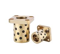 EXBWXNIL 1PCS MPTSZ Series Inner 6MM Round Flange Graphite Copper Sleeve self-lubricating Bearing Oil-Free Bushing wear-Resistant(6x10x25-25x4)