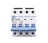 EXBWXNIL 4P DC MCB 1000V Direct Current Mini Circuit Breaker 3A 6A 10A 16A 20A 25A 32A 40A 50A 63A for Solar PV System(25 V)