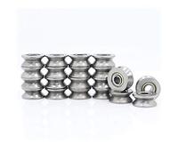 EXBWXNIL Power Transmission Products High Carbon Steel V624ZZ 20Pcs V Groove Sealed Ball Bearing 624VV Guide Track Roller V624 Embroidery Machine Bearings