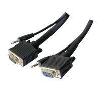 EXC 137222 Male to Male 3.5 mm VGA Cable - Black