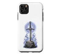 Excalibur Sword in Stone Arthurian Legend Sacred Line Art Case for iPhone 11 Pro Max