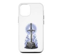 Excalibur Sword in Stone Arthurian Legend Sacred Line Art Case for iPhone 12/12 Pro