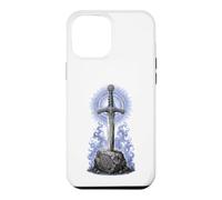 Excalibur Sword in Stone Arthurian Legend Sacred Line Art Case for iPhone 12 Pro Max