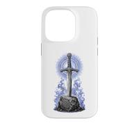 Excalibur Sword in Stone Arthurian Legend Sacred Line Art Case for iPhone 14 Pro
