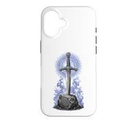 Excalibur Sword in Stone Arthurian Legend Sacred Line Art Case for iPhone 16