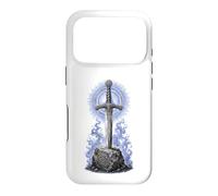 Excalibur Sword in Stone Arthurian Legend Sacred Line Art Case for iPhone 17 Pro