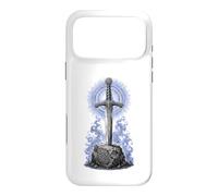 Excalibur Sword in Stone Arthurian Legend Sacred Line Art Case for iPhone 17 Pro Max