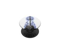 Excalibur Sword in Stone Arthurian Legend Sacred Line Art PopSockets Adhesive PopGrip