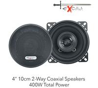 Excalibur X102 - 4" 10cm 2-Way Coaxial Speakers 400W Total Power