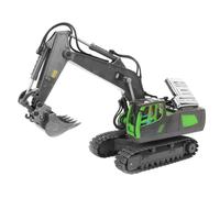 Excavator 2025 Trucks With Cool Lights And Sounds Complete Control Over The Construction Alloy Material 2.4 Remote Action (Green, One Size)