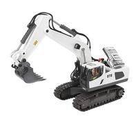 Excavator 2025 Trucks With Cool Lights And Sounds Complete Control Over The Construction Alloy Material 2.4 Remote Action (White, One Size)