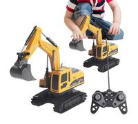 Excavator Amusements for Boy, Rechargeable Engineering Sand Digger, Remote Control Construction Amusements Durable Material, Sandbox Play Excavator with Sturdy Build, RC Digging