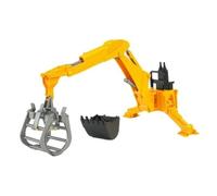 Excavator Arm With Grab And Shovel - Yellow Top Quality Toy