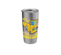 Excavator Child Ready Going to Be A Big Brother Stainless Steel Insulated Tumbler