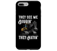 Excavator Construction Vehicle Backhoe They See Me Digging Case for iPhone 7 Plus/8 Plus