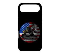 Excavator Construction Vehicle Vintage American USA Flag Case for iPhone Air