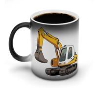 Excavator Engineering Vehicle Truck Ceramic Color Changing Mug 11 Oz