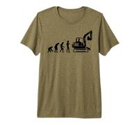 Excavator Evolution Construction Machine Guide Excavator Driver Premium T-Shirt