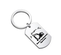 Excavator Keychain Excavator Gifts For Digger Drivers a Prayer For Heavy Equipment Operator Keychain Construction