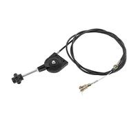 Excavator Manual Throttle Cable Controller, Throttle Control Cable for Excavator and Mixer Truck, 3 Meter Stainless Steel and PU Throttle Line with