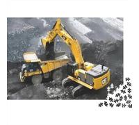 Excavator Mining Jigsaw Puzzle 1000 Piece Recyclable Heavy Equipment Jigsaw Puzzles Puzzle Game Props Fun And Challenging Family Game Great Gift Idea 52x38cm/1000pcs