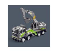 (Excavator Model) 1/50 Model Car Bulldozer Truck Excavator Crane Forklift Construction Engineering Vehicle Toys for Boys