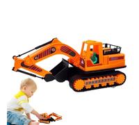 Excavator Push Car - Kids Toy Excavator 360 Degree Rotating - Moveable Joints Toy Children Simulation Construction Vehicle for Backyard, Garden