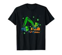 Excavator Shamrocks St. Patrick's Day Irish Driver Parades T-Shirt