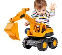 Excavator Toy - Inertia Driving Construction Vehicle, Friction Powered Sand Digger with Movable Arm, Educational Learning Machine, Ideal for Kids Boys Girls Home Backyard Play