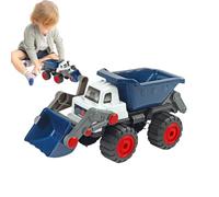 Excavator Toy Model - Bulldozer Construction Vehicle, 6 Inches Engineering Vehicle Figure with Rolling Wheels, Compact Resin Toy for Kids, Parent Child Interactive Playset with Collectible Design