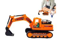 Excavator Toy Vehicle,Push and Go Inertia Excavator Rotatable | Boosts Imagination and Creativity Moveable Joints Construction Vehicle for Living Room