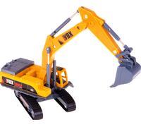 Excavator Yellow Super Power Model Toy Probably 1:50-1:64 Scale Moving Parts