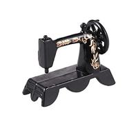 EXCEART 1 12 Scale Miniature Metal Sewing Machine Model for Dollhouse Decoration Child Sewing Machine Mini House Accessory with Delicate Craftsmanship