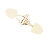 EXCEART 1 Pair Metal Horn Leather Buckle Button up Cardigan Horn Button Brooch Pin Duffle Coat Fastener Push Start Ignition Kit Leather Sew- on Toggle Closures Coat Toggle Buttons Belt