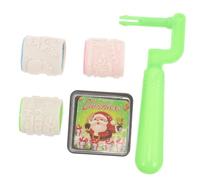 EXCEART 1 Set Printing Portable Stationery Ink Decorate DIY Card Christmas Stamps Roller Scroll Wheel Kids' Stampers Bag Toy die Nutcracker Paint Brush Filler Scrapbook