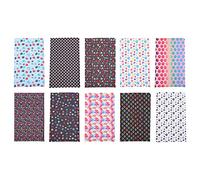 EXCEART 10 Sheets Animal Paw Print Pu Leather Sheets Easy to Cut and Not Easy to Tear for Creative DIY Crafts in Kindergartens and Schools
