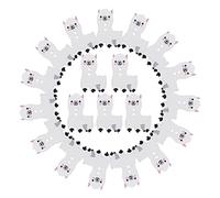 EXCEART 100pcs Alpaca Wooden Buttons DIY Sewing Craft Decorative Button for Jewelry Making