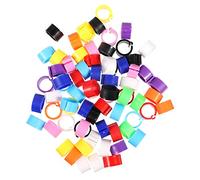 EXCEART 100Pcs Birds Foot Rings Parrot Leg Bands Pigeon Foot Ring for Finch Canary Hatch Poultry Rings Number Cuff Rings
