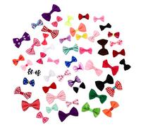 EXCEART 100Pcs Mini Ribbon Bows Ribbon Gift Bows Grosgrain Ribbon Mini Bow Ties DIY Ribbon Bows for Crafts, Wedding Invitations